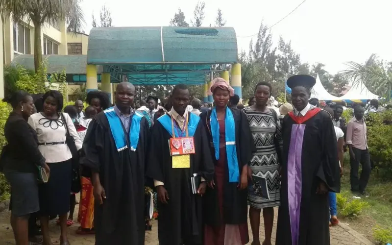 IDIA College pioneer graduates in academic gowns
